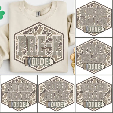 Light Camo Grade Level T-Shirt *Back to School Sale*